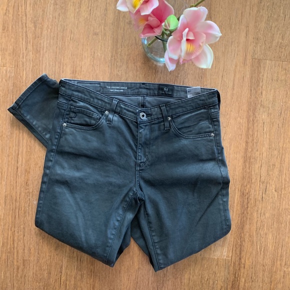 AG / THE LEGGING SKINNY JEAN COATED BLACK - Picture 2 of 6